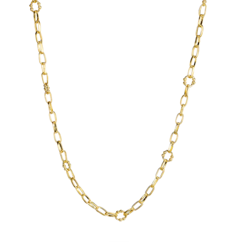Everything Necklace Gold Plate 27"