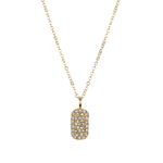 Cosmos Tag Necklace Gold Plated