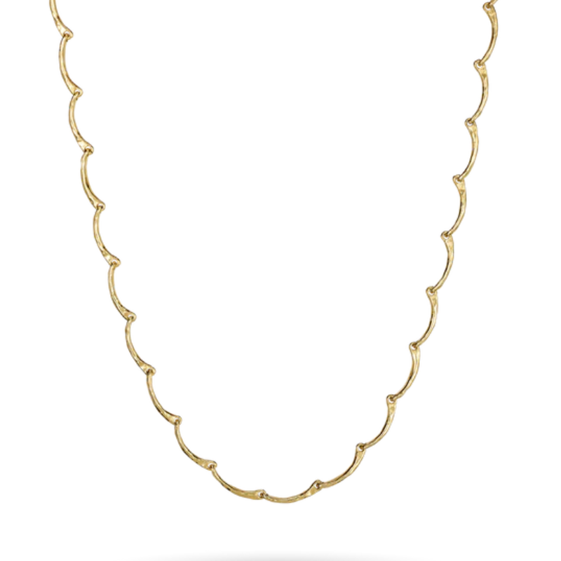 Reverie Scallop Necklace Gold Plate