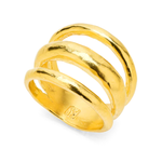 14K Gold Plated Alliteration Ring