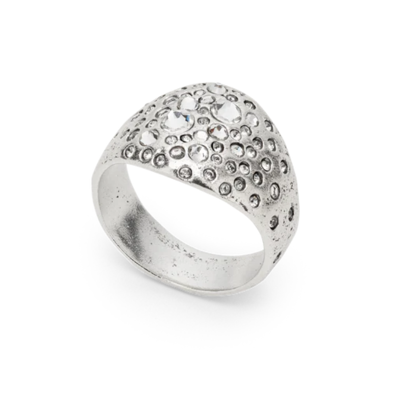 Sterling Silver Starshower Omega Ring