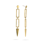 Rialto Earrings - Brass
