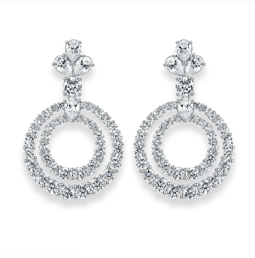 Anastasia 03 Diamond White Earrings