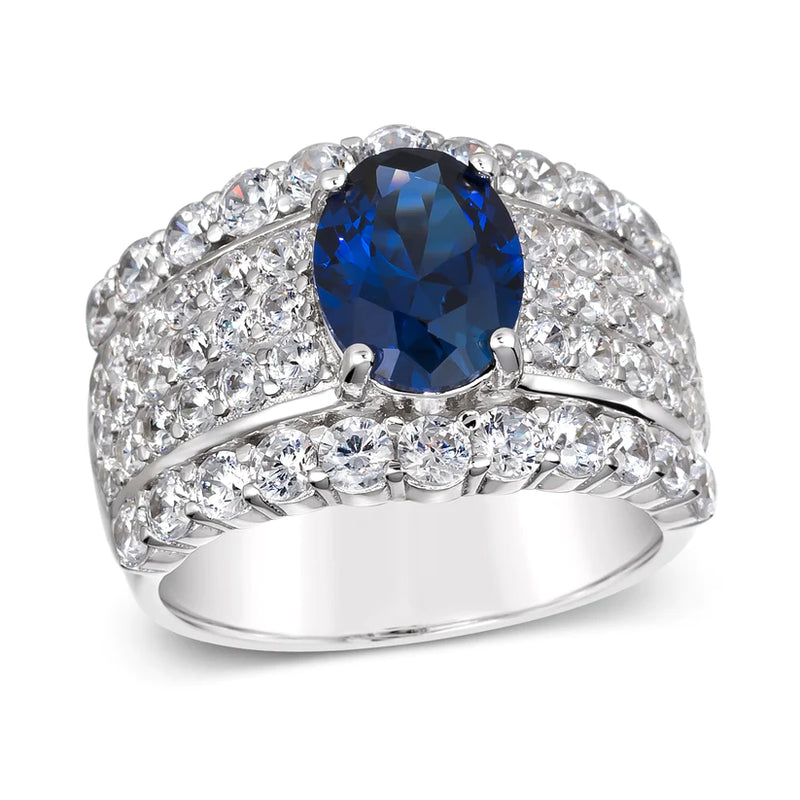 Victoria 57 Ring - Sapphire Blue / 6
