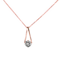 Jada S.S. .925 Large Rose Gold Basket Necklace