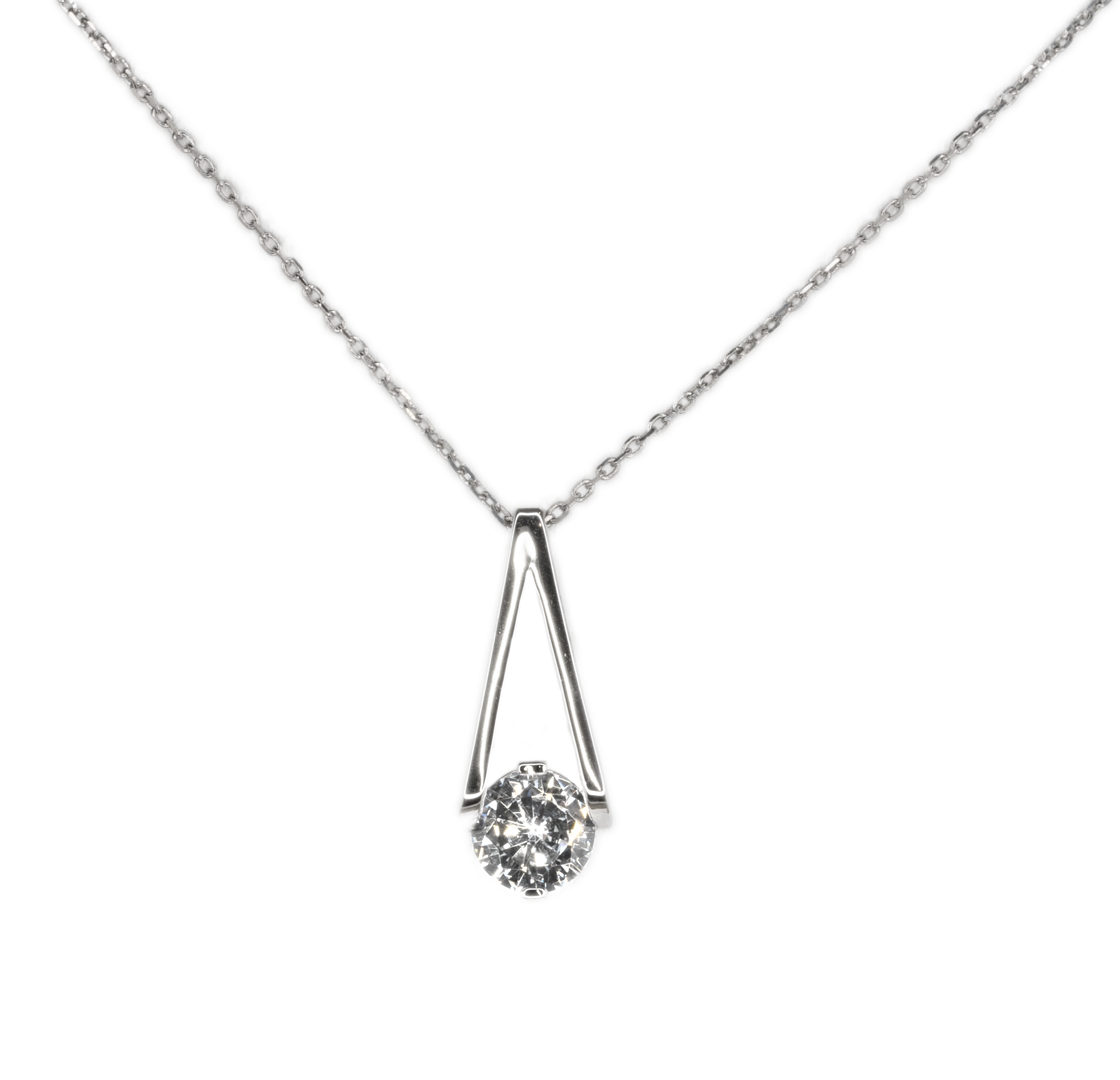 Jada Large Silver Basket Necklace