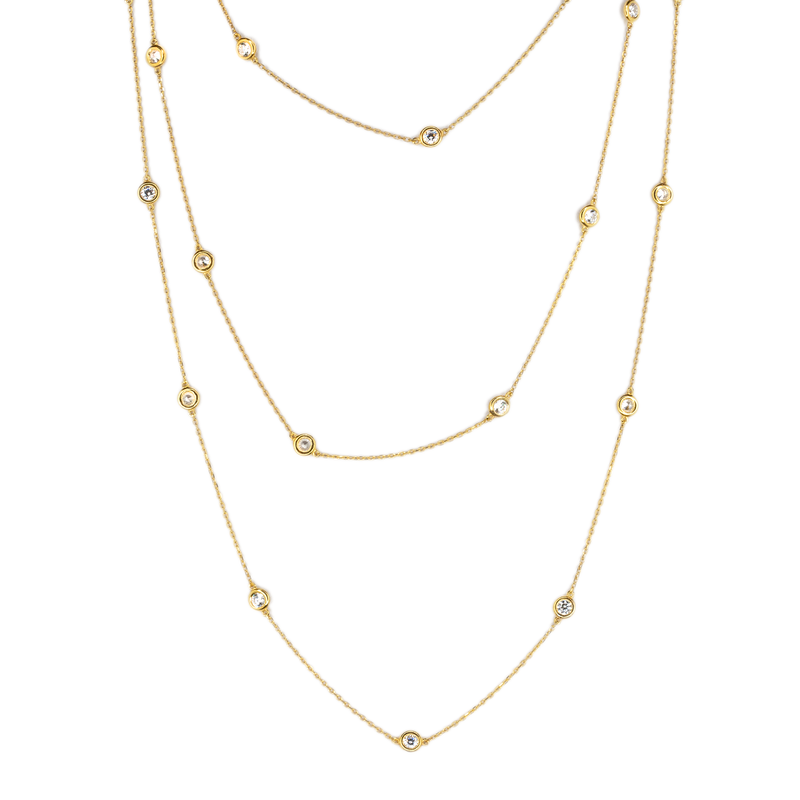 Delila 60" Gold Necklace