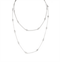 Delila 36" Silver Necklace